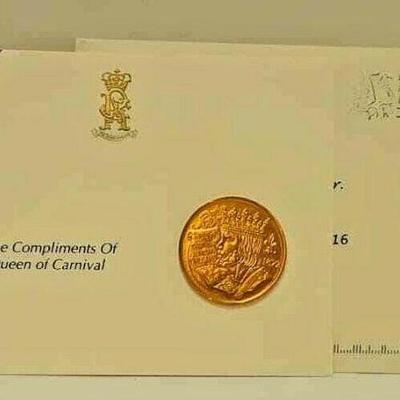 Rex 2006 Doubloon on a Card Compliments of Queen NEW ORLEANS MARDI GRAS ST4144 https://www.ebay.com/itm/113815739557