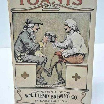 VINTAGE BOOKLET TOAST COMPLIMENTS OF WM.J.LEMP BREWING CO ST LOUIS 1901 LAE022 https://www.ebay.com/itm/123833468308