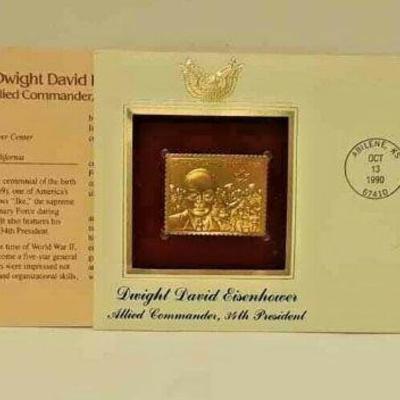 Dwight David Eisenhower, Allied Commander, 34th President, Oct. 13, 1990 ST30 https://www.ebay.com/itm/123833354424