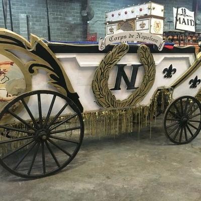 PL2019: Mardi Gras Carriage / Float with generator mount and LED lighting kit Local Pick  https://www.ebay.com/itm/123752580826