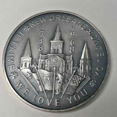 Rex 1968 Ox-silver NEW ORLEANS MARDI GRAS DOUBLOON STA8001 https://www.ebay.com/itm/123833281484