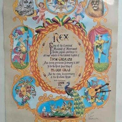 Rex 1997 Poster MULTIPLE SIGNATURES NEW ORLEANS MARDI GRAS STA9001 https://www.ebay.com/itm/123833382333