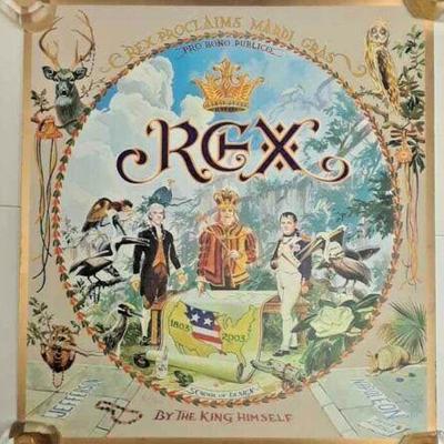 Rex 2003 Poster 24x27in SIGNED NEW ORLEANS MARDI GRAS STA9004 https://www.ebay.com/itm/123833361680