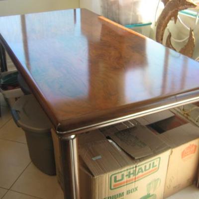 DONALD DESKY 1930'S DINING ROSEWOOD TABLE