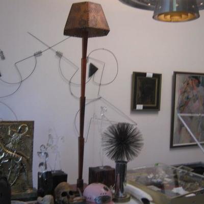 RARE 1920'S ALL BAKELITE LAMP WITH ORIGINAL SHADE