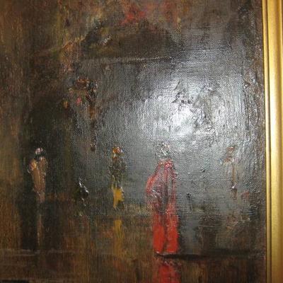 DOUGLAS ARTHUR TEED SIGNED OIL ON CANVAS