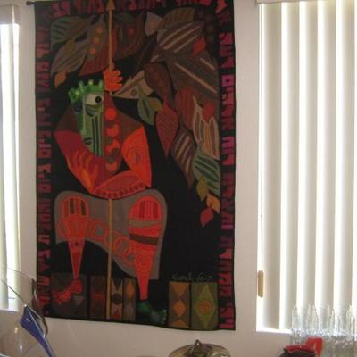 LARGE RARE SIGNED KOPEL TAPESTRY