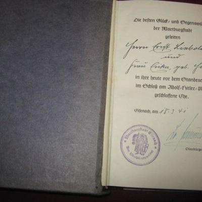 SIGNED MEIN KAMPF BOOK BY HITLER