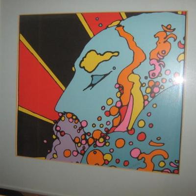 SIGNED PETER MAX 1972 LITHO