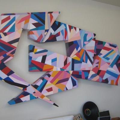 HUGE CUT OUT PAINTING ABOUT 8'X4'