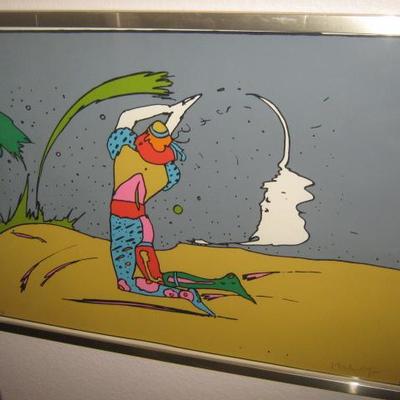 SIGNED PETER MAX LITHO 1972