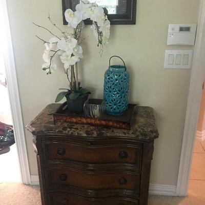 Marble top night stand