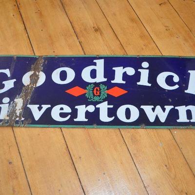 Goodrich Silvertown Vintage Tire sign! Huge!