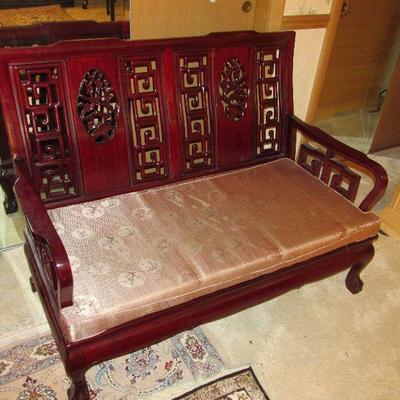 Chinese rosewood bench