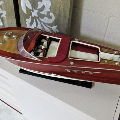 Riva Aquarama wood model boat