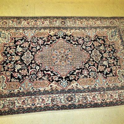 3.11x6.2 wool & silk Persian rug (BID ITEM)