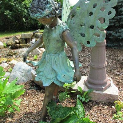 Bronze fairy statue