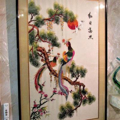 Chinese thread painting