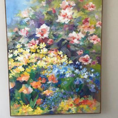 Beautiful, large, Impressionist floral art