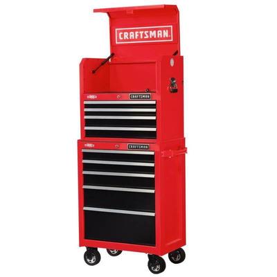 #Craftsman 2 Piece Rolling Tool Box with Built in P ...