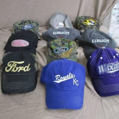 Mizzou, Ford, KU, Kstate, Royals Caps