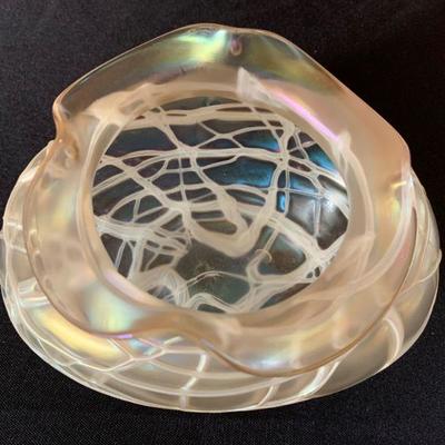 Spiderweb Antique Art Glass