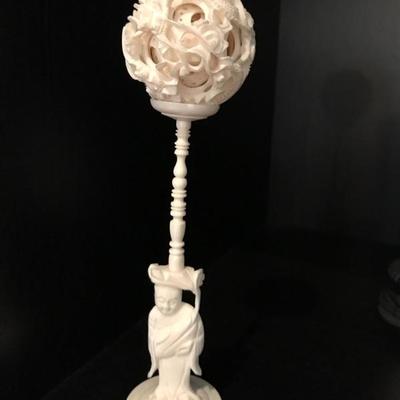 Carved ivory puzzle ball $190