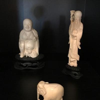 Carved ivory
Buddha $75
Profet $95
Elephant $45