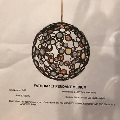 Fathom 2LT Pendant chandelier $950
[original price $3,625]