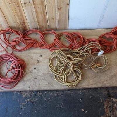 3 Extension Cords - One appears to be 100ft