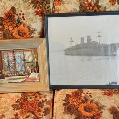 Old Ship Picture and Colorful Ship Picture