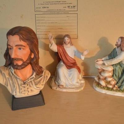 3 Jesus Figurines - 2 are Home Interiors