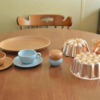 Russell Wright Mid-Century Dishes and Copper Molds