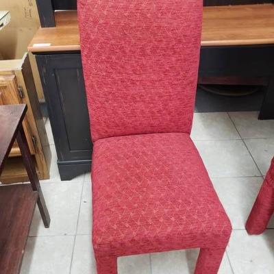 Plush Red Dinning Chair