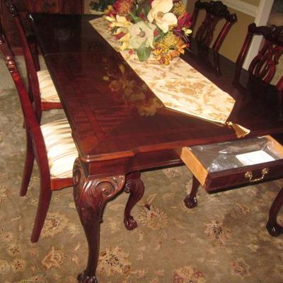 Century Claridge Stunning Dining Room Table and Seating Kindel Furniture Wi... 