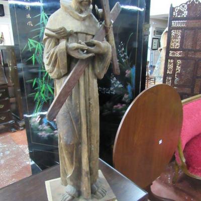 St. Francis of Asisi 3Ft. Carved Wood 