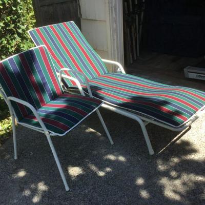 Patio Chair and Chaise