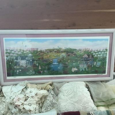 Signed and Numbered Framed Art by Cindy Mangutz, 18/5000