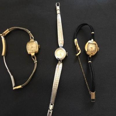 Vintage Omega, Bulova, and Croton Watches