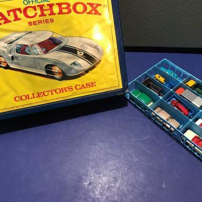 Matchbox Collector Case with selection of Cars