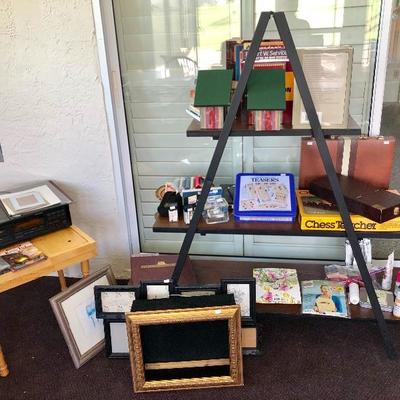 -- 3-Tier A-Frame Ladder Bookshelf - $30