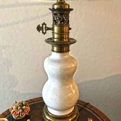 Lenox lamp base with brass. $75 each (we have 2 of them)