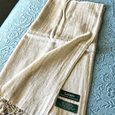 Ralph Lauren 50% Pashmina 50% Silk scarf. $75
