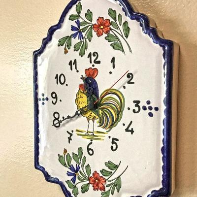 Vintage William-Sonoma clock with rooster. $40