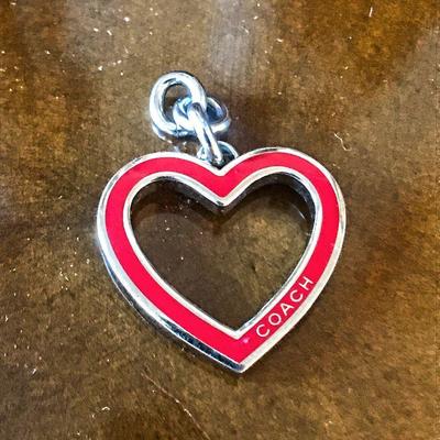 Coach heart key chain. hard to find. $30