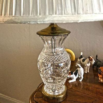 Waterford Crystal America the Beautiful lamp base with shade $100 each (we have 2 of them)