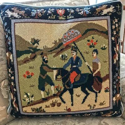 embroidered pillow. $15
