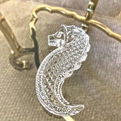 Waterford Crystal Society 2004 Seahorse Paperweight $20