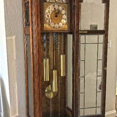 Howard Miller grandfather clock. Excellent working condition. (value $2,000 - $3,000). Estate sale price: $750