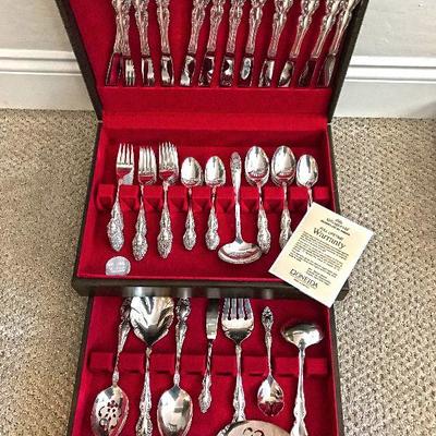 Oneida 1881 Rogers stainless steel flatware. Serving for 12. 81 pieces. Warranty included. $200